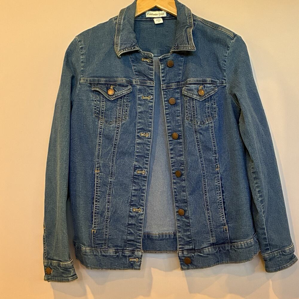 Coldwater Creek Denim Trucker Jacket Size XS